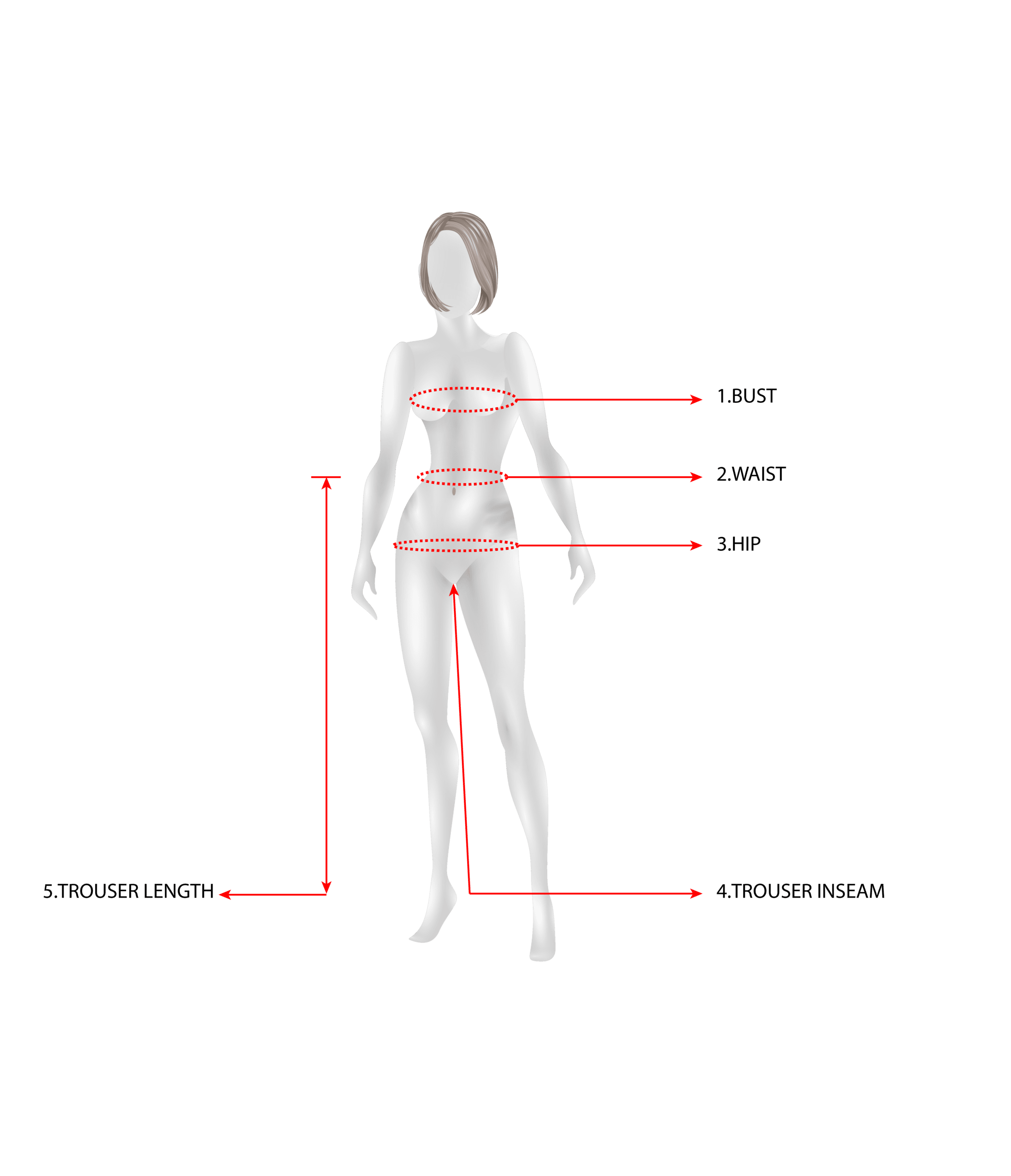 xfitdesign trouser (female) size guide)